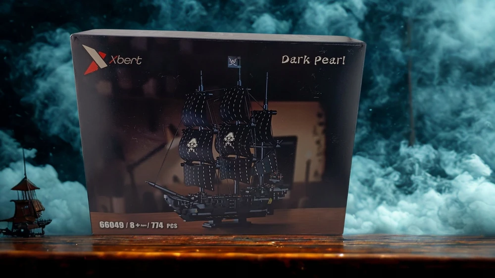 Juodas Pearl Pirate Ship Dark Pearl 774 Blocks Pirate Ship Model 8+