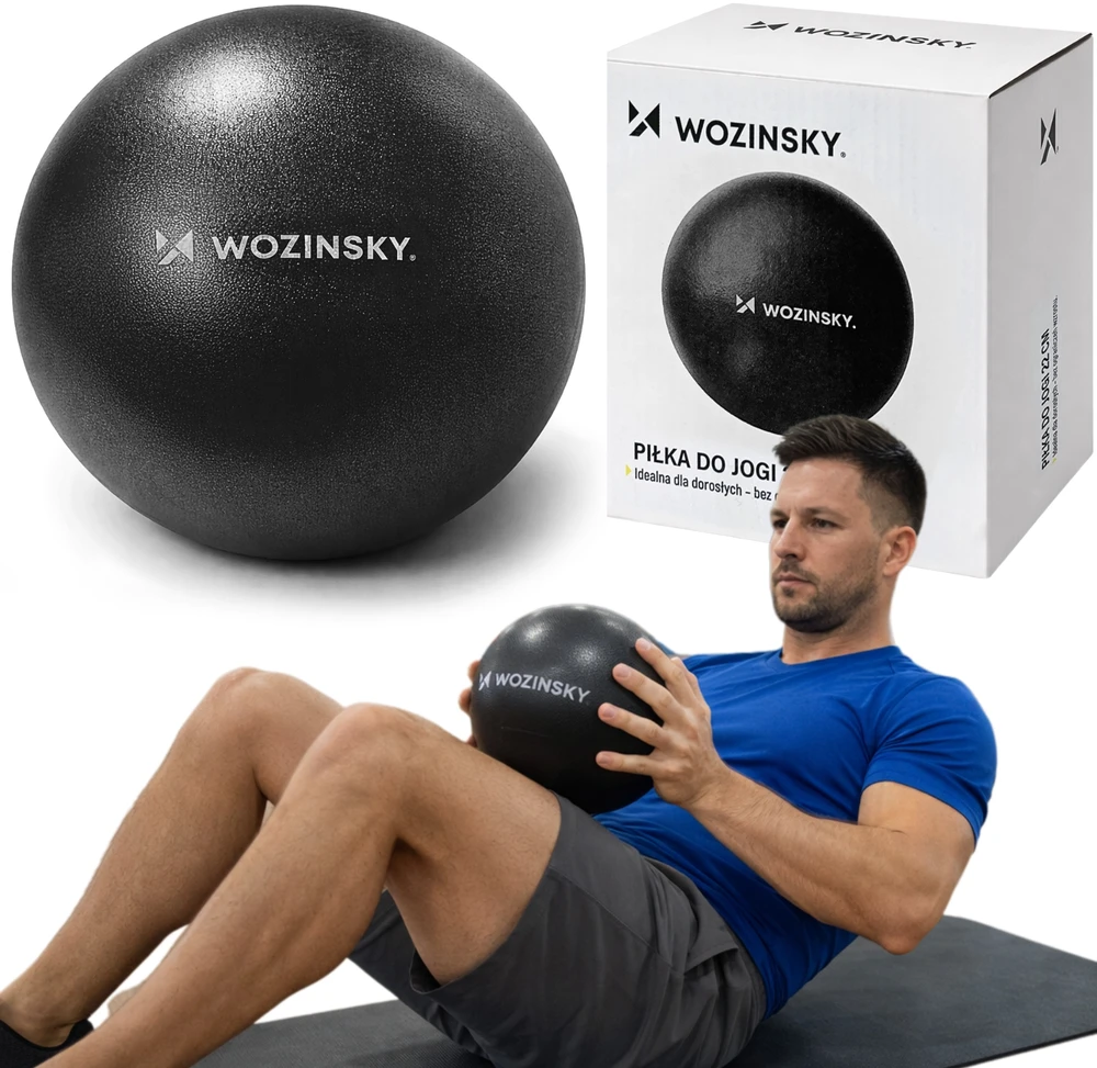 Wozinsky WPDP-C22 reabilitacinis mankštos kamuolys 22 cm - juodas