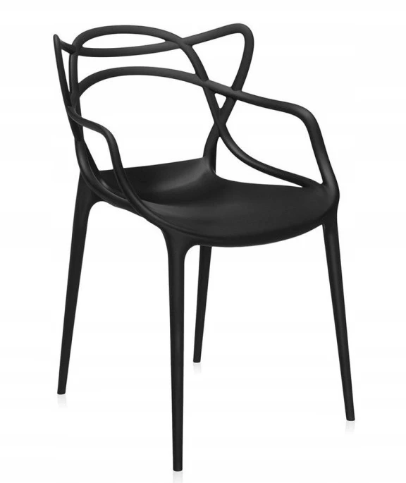 Juodas Stylish Furnitex kėdė Masters Cafe SVETAINEI