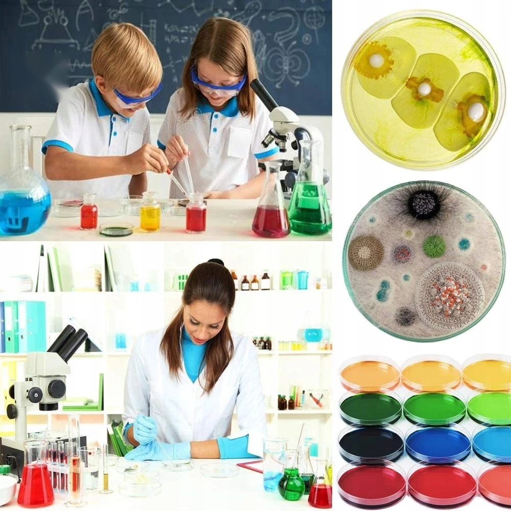 JUODOS PETRI LĖDĖLIAI 20 VNT 90 MM STERILUS PLASTIKAS LABORATORIJAI