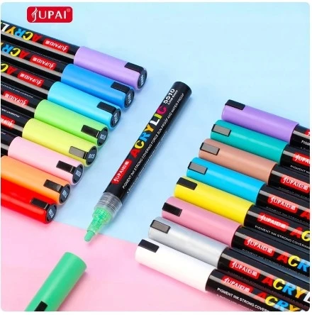 Jupai Markery flamastry akrylowe 36 vnt/kpl WODOODPORNE