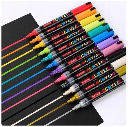 Jupai Markery flamastry akrylowe 36 vnt/kpl WODOODPORNE