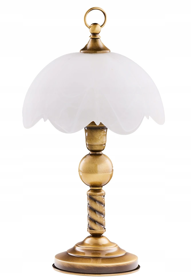 JUPITER klasyczna lampa biurkowa patynowana 0006