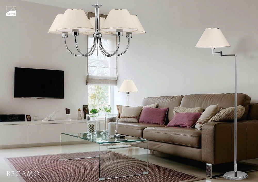JUPITER LAMPA NOCNA GABINETOWA CLASSIC BEGAMO CHROM SYPIALNI