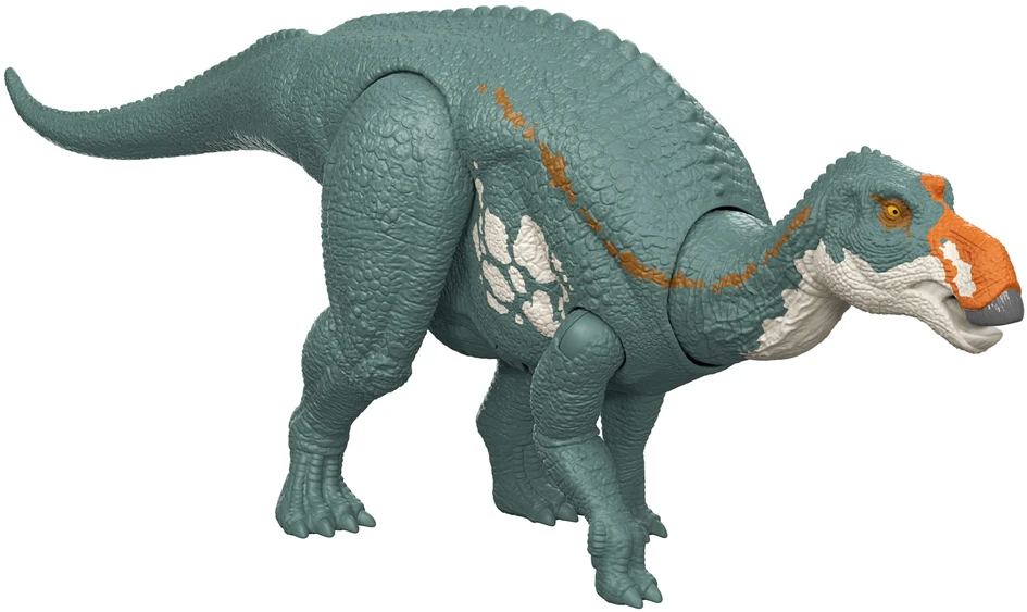 Mattel Jurassic World Juros periodo pasaulis Maiasaura riaumojantis dinozaurų veiksmo paveikslas JGC82