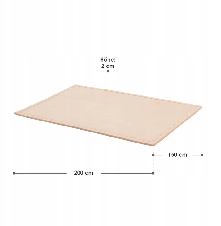 Juskys Mata vaikams dywan pianka memory 200x150x2 cm