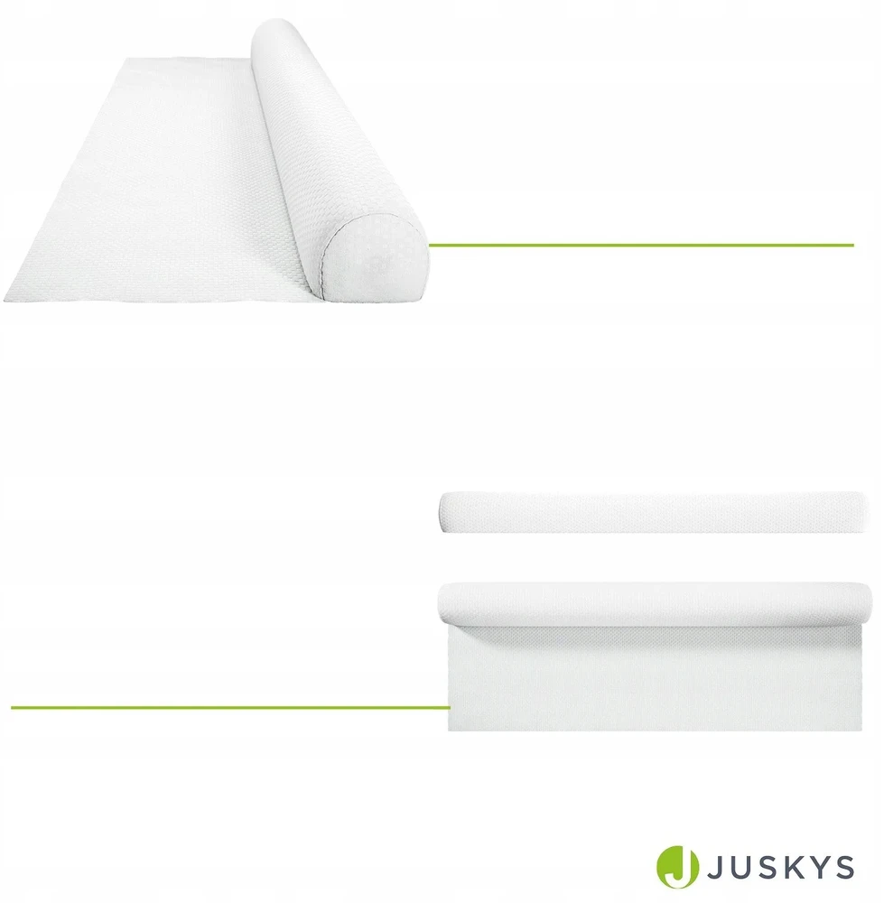 Juskys Pripučiamas lovos turėklas Louana 180x18x16 cm baltas