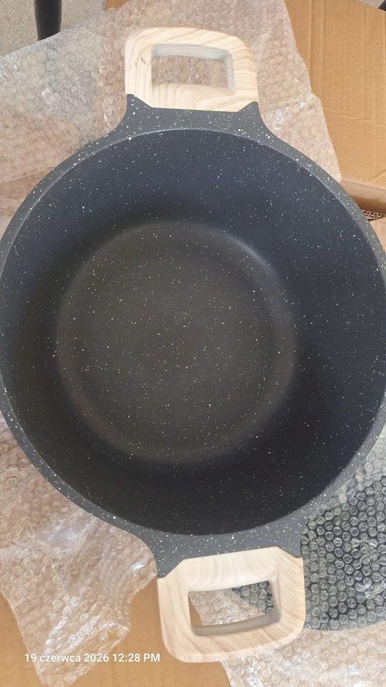 Just Perfecto smėlio spalvos indų rinkinys, indukcinė nuimama rankena, neprideganti
