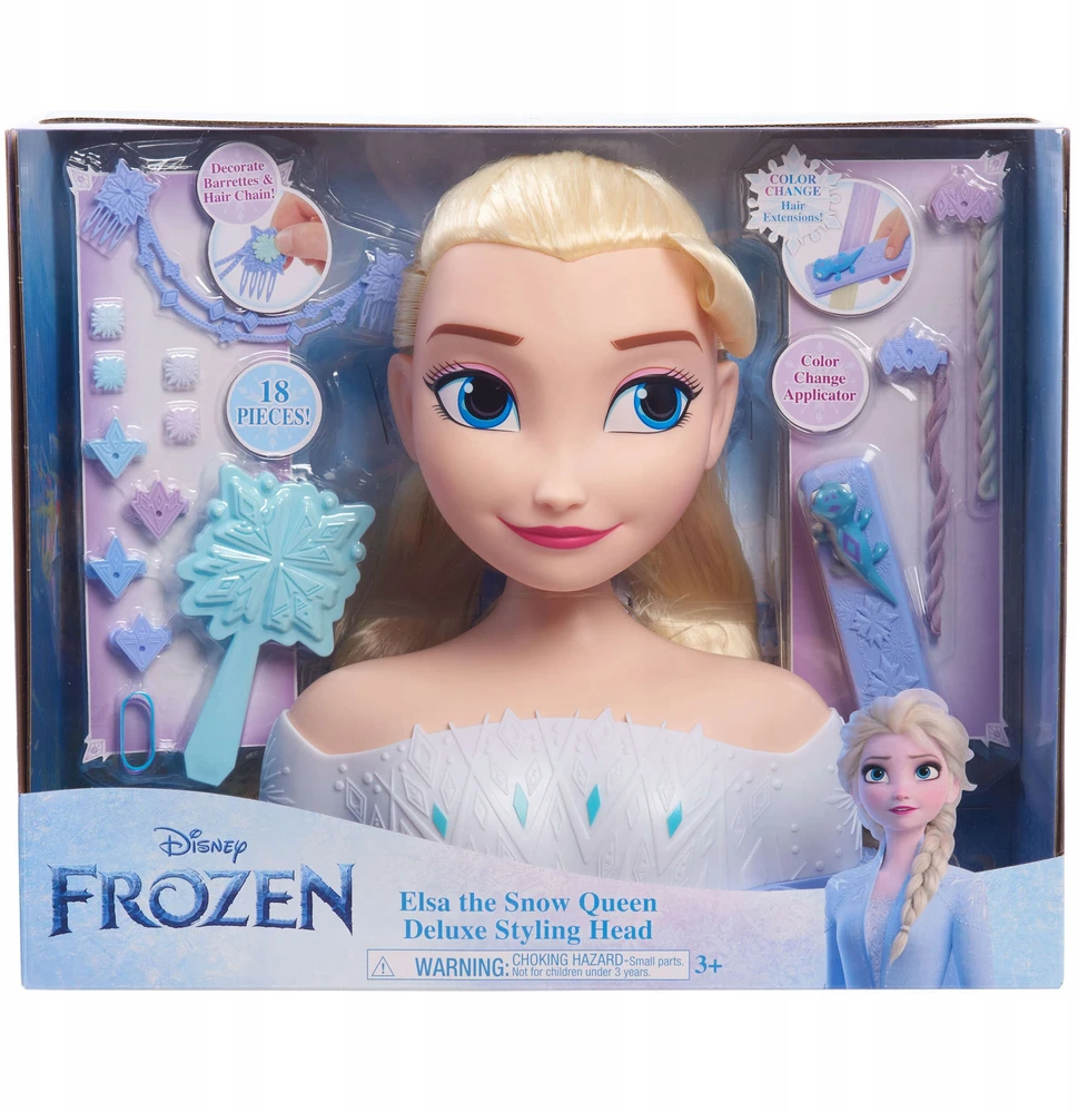 justplay Lėlės galva šukuosenoms Princesses Disney Frozen 2 Elsa