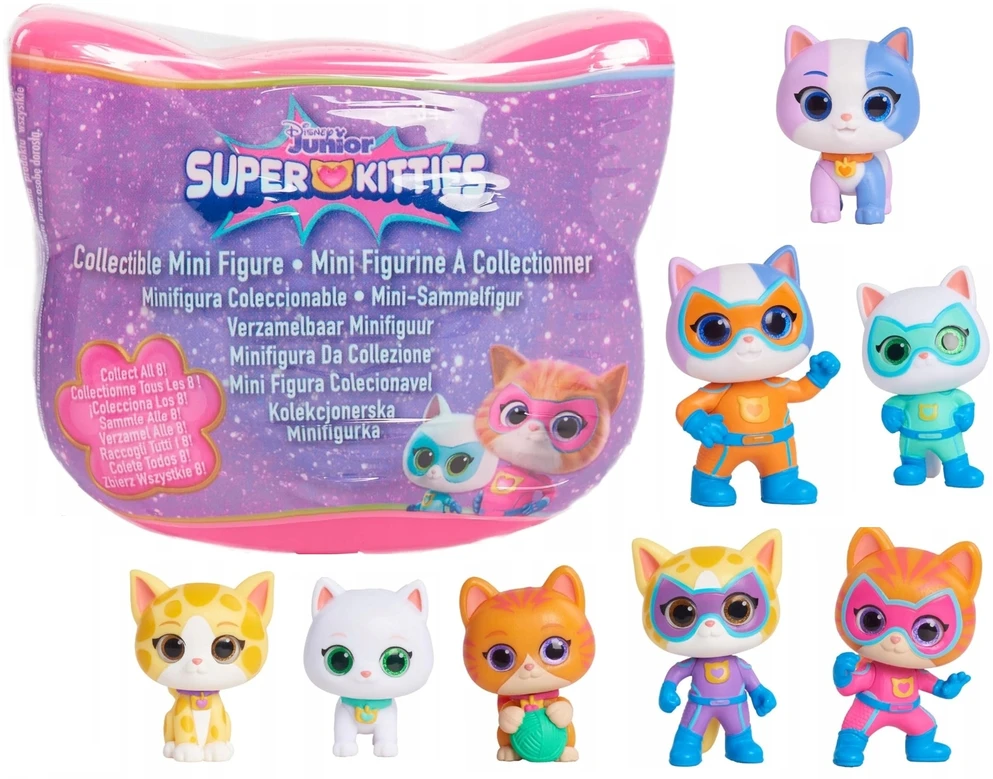 justplay Super Kitties Disney figūrėlė - staigmena, herojus katinėlis