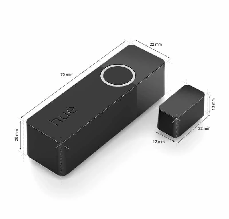 Philips Hue | Contact sensor, 2pcs pack | Juodas