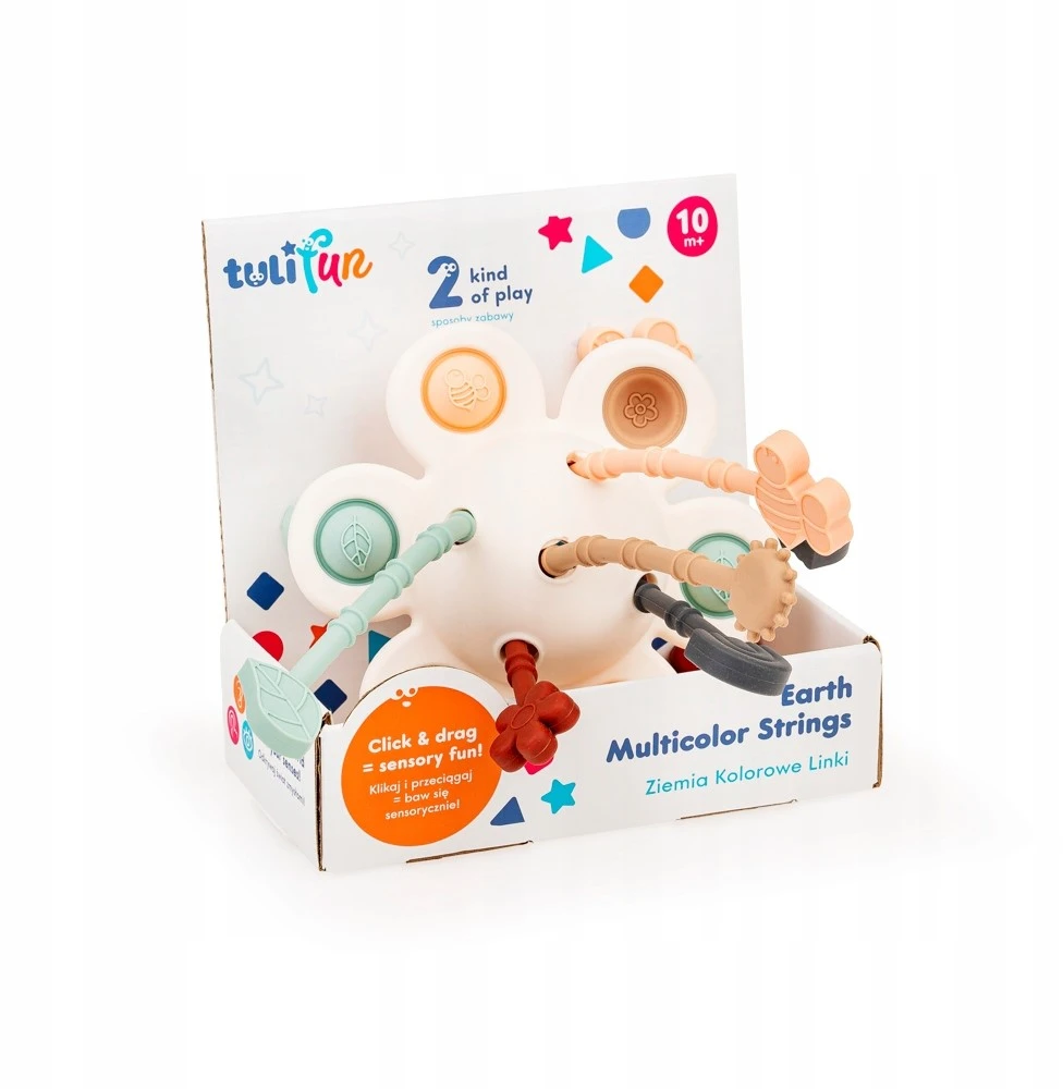 Jutiminis žaislas ŽEMĖS SPALVOS LINKS popit 10m+ Tuli Fun Dumel