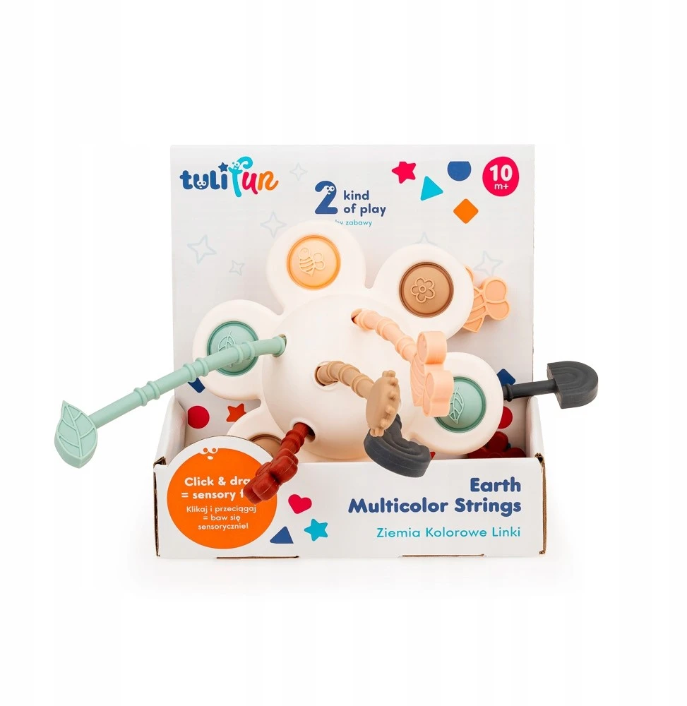Jutiminis žaislas ŽEMĖS SPALVOS LINKS popit 10m+ Tuli Fun Dumel