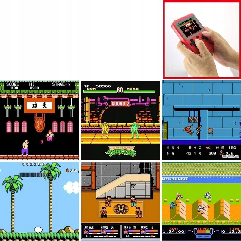 JYSafora GAME BOY nešiojamasis Žaidimų konsolė 500 vaizdo žaidimų Pegasus gimtadienio dovana
