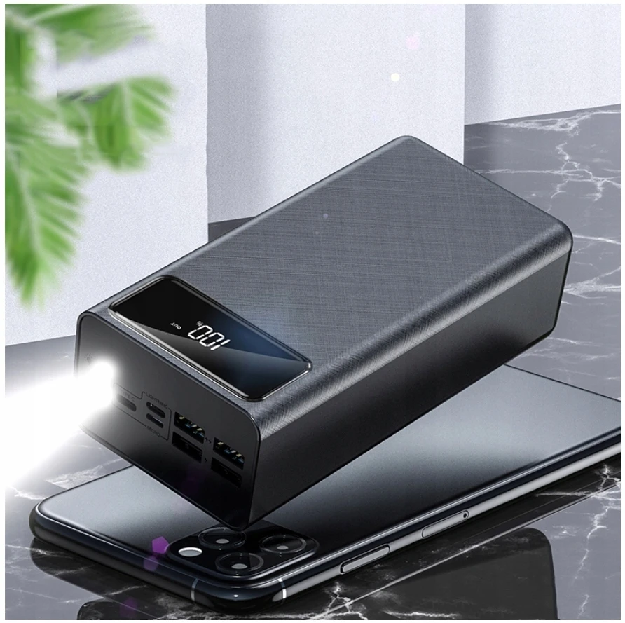 JYSafora greito įkrovimo maitinimo blokas 22,5 W 50 000 mAh USB-C USB-A PD3.0 QC3.0