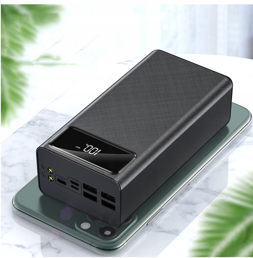JYSafora greito įkrovimo maitinimo blokas 22,5 W 50 000 mAh USB-C USB-A PD3.0 QC3.0