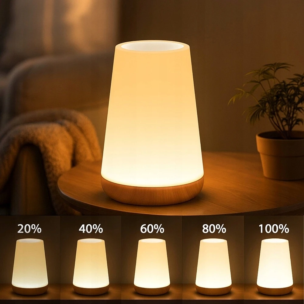 JYSafora PRIJUNGTAMAS RGB LED NAKTINIS LEMPAS VAIKAMS SU LIETIMO JUTIKLIU + NUOTOLINIO PULTU