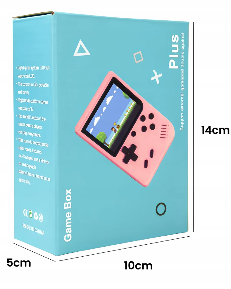 Jysafora RETRO NEšiojamoji KONSOLE 500 GAMES GAME BOY PEGASUS MINI LCD AV KONSOLE