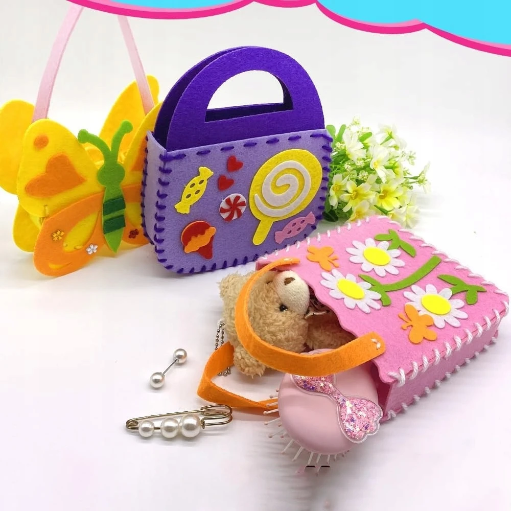 JYSafora VELTINIO SIUVIMO RINKINYS VAIKAMS, VELTINĖS KREPŠELIS, DIY RINKINYS
