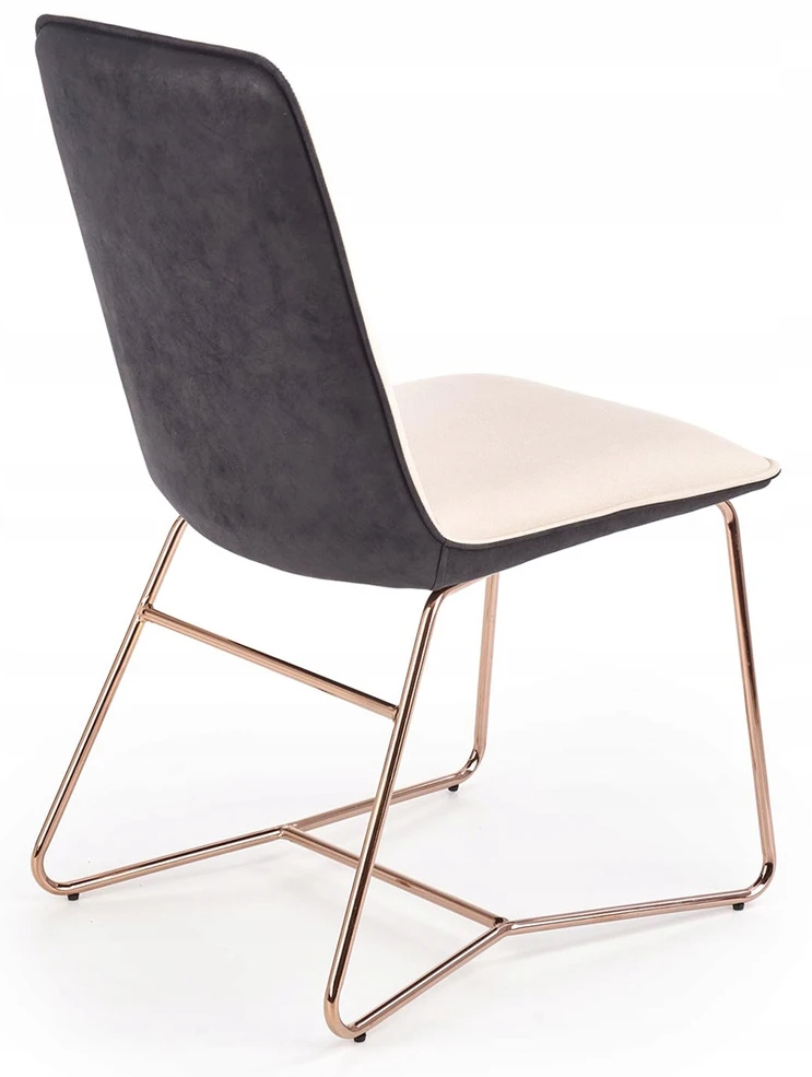 K-390 kėdė Kreminis + Pilkas + Rose Gold Halmar