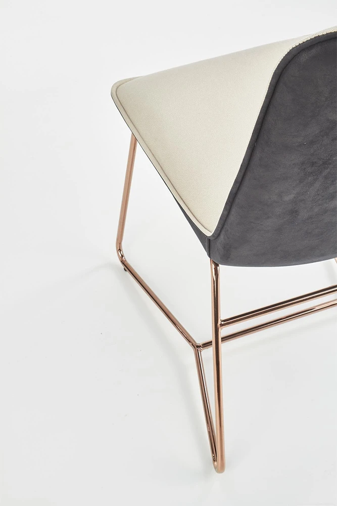 K-390 kėdė Kreminis + Pilkas + Rose Gold Halmar