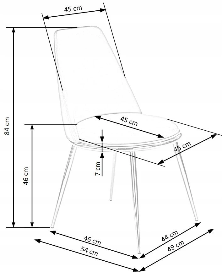 K460 Kėdė Juoda / Auksinė Plieninė K-460 HALMAR