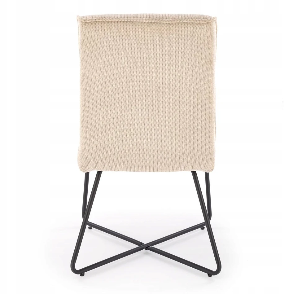 K534 Halmar kėdė – moderni, minkšta, smėlio/juoda