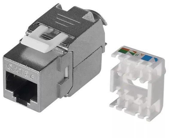 Tinklo kabelis - LINDY Cat.6 STP RJ45 moteriškasis jungiklis 360° ekranuotas