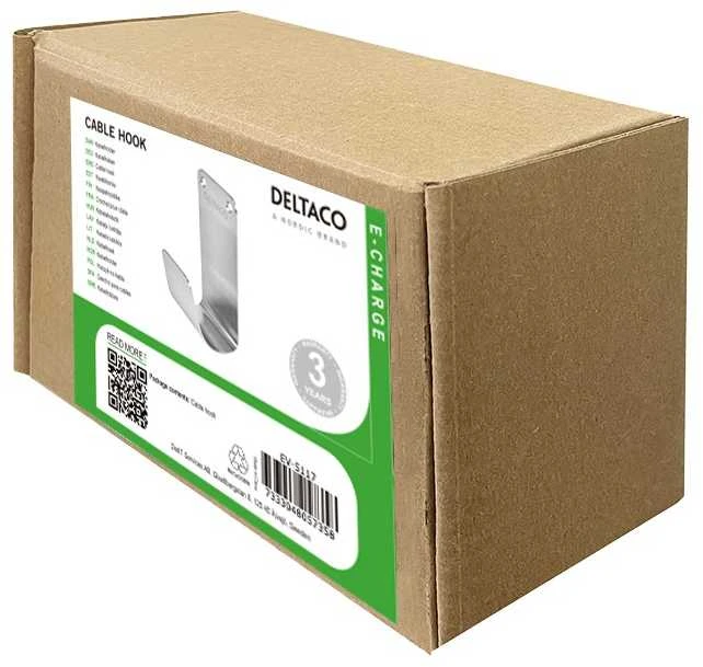 Kabelio laikiklis DELTACO E-CHARGE SS304, poliruoto nerūdijančio plieno / EV-5117