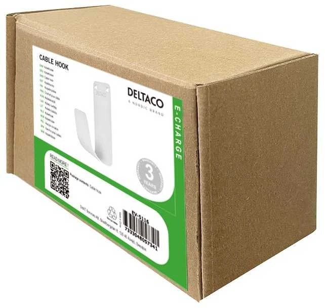 Kabelio laikiklis DELTACO E-CHARGE SS304, baltas / EV-5116