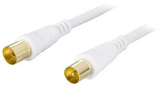 Goobay Kabelis DELTACO TV antenos, 75 Ohm, 2m, baltas / AN-102