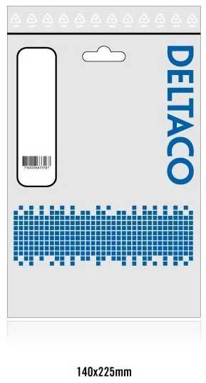 MicroConnect Kabelis DELTACO USB 2.0 "A-B", 1.0m, baltas-juodas / USB-210