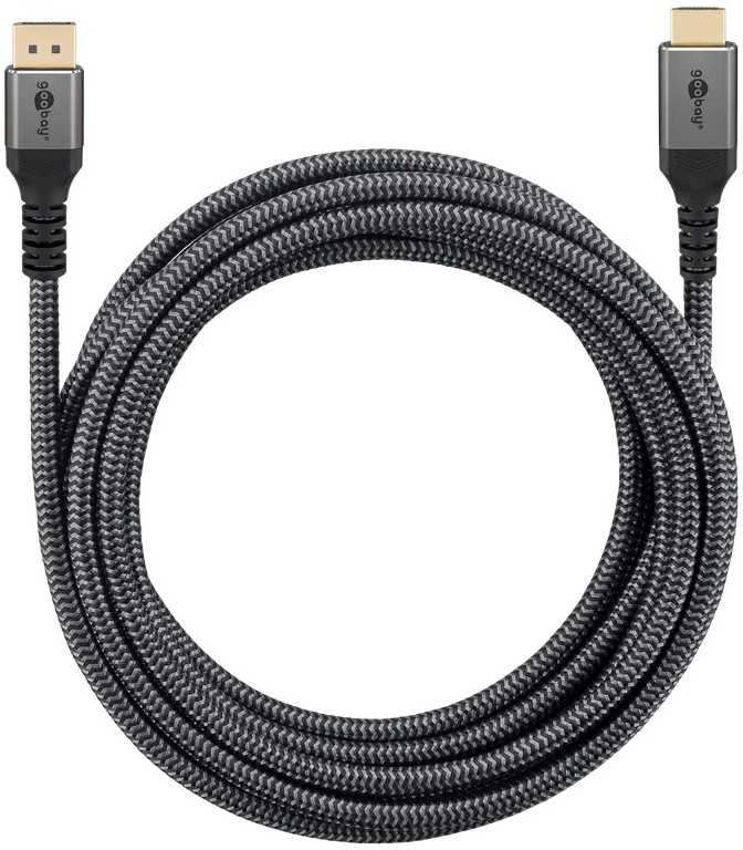 Goobay DisplayPort į HDMI kabelis 3m su pinta apsauga