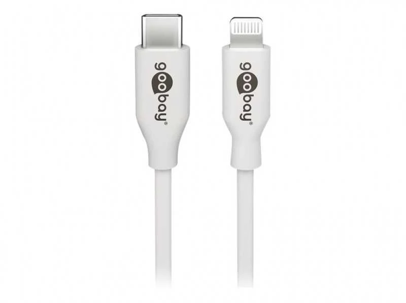 Goobay | Lightning – USB-C USB įkrovimo ir sinchronizavimo kabelis | USB-C prie Lightning Apple Lightning male (8 kontaktų) | USB-C vyr