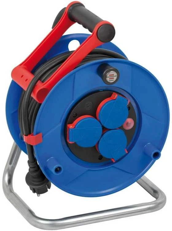 Brennenstuhl Garant IP44, 25m, 3xCEE 7/4 įžeminti lizdai, CEE 7/7, Juodas/ Mėlynas 1218580 / GT-790