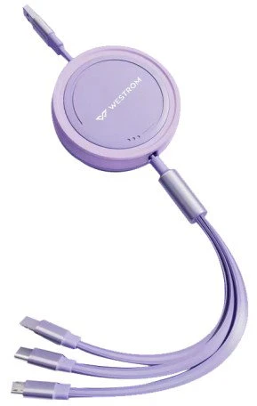 Kabelis Baseus USB2.0 A kištukas ir 3 kištukai (USB C, micro USB, lightning)