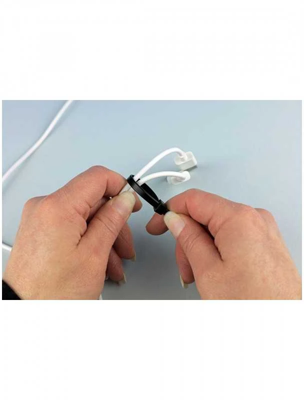 Kabelių raišteliai NEO TOOLS 01-672 (75 vnt., juodi)