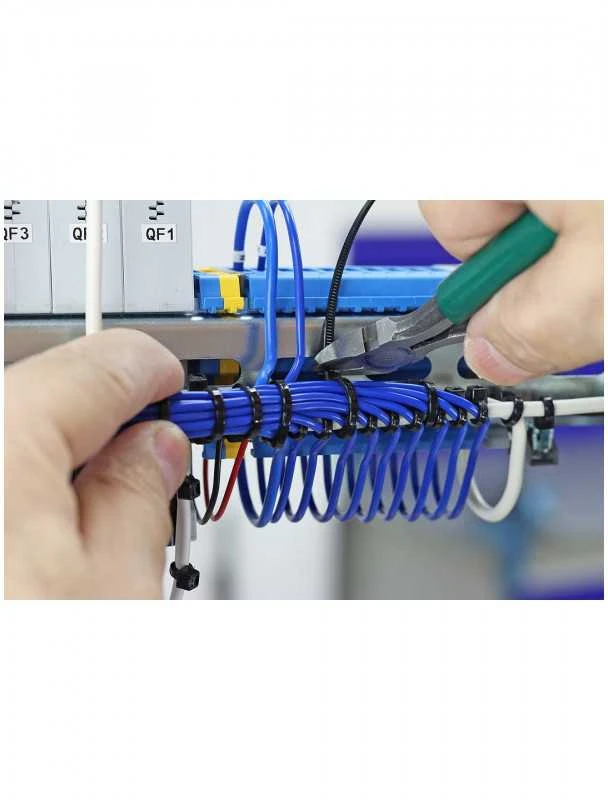 Kabelių raišteliai NEO TOOLS 01-672 (75 vnt., juodi)