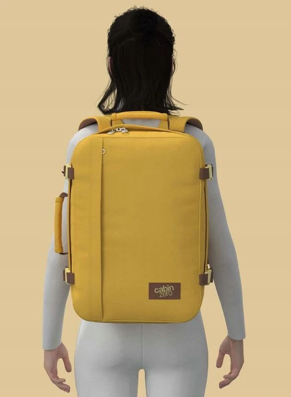 Kabininis kelioninis dėklas Cabinzero Classic 36l, geltonas