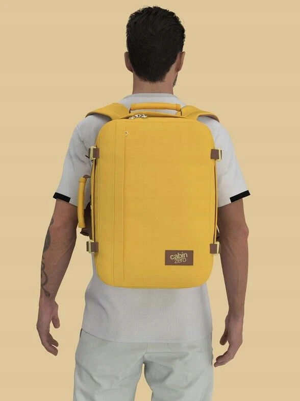 Kabininis kelioninis dėklas Cabinzero Classic 36l, geltonas
