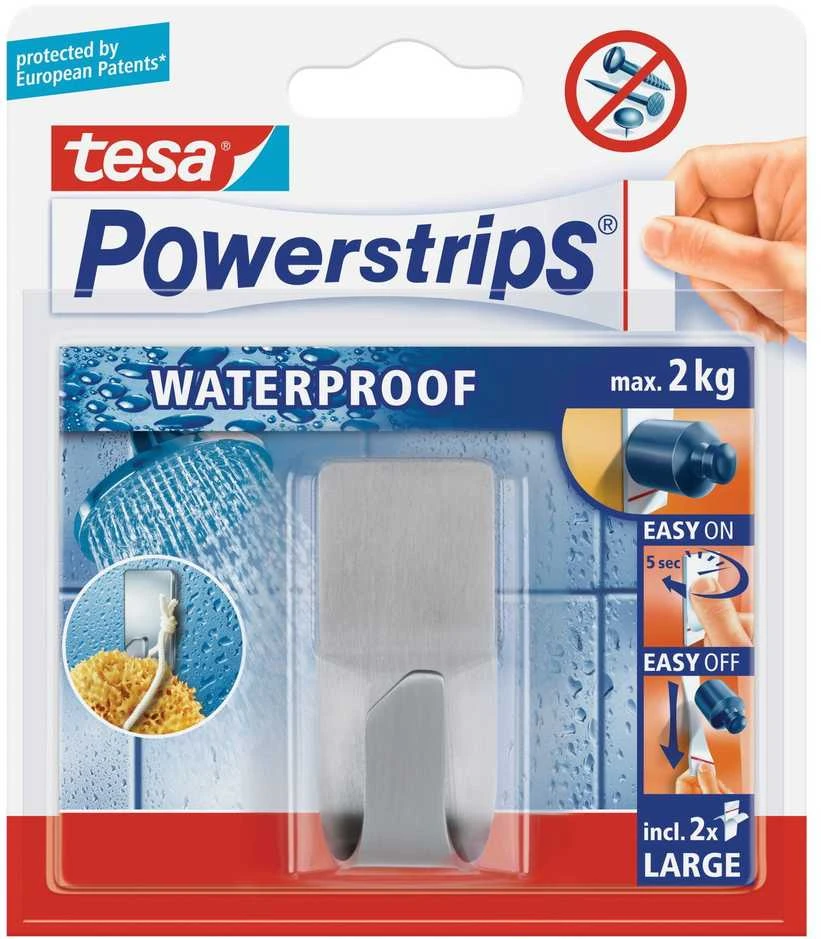 Haczyk Tesa Kabliukai Power Strips, atsparūs vandeniui, 2 vnt.