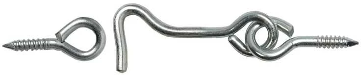 Kabliukas Domax 8871 K-60 201, sidabro, 60 mm x 14 mm