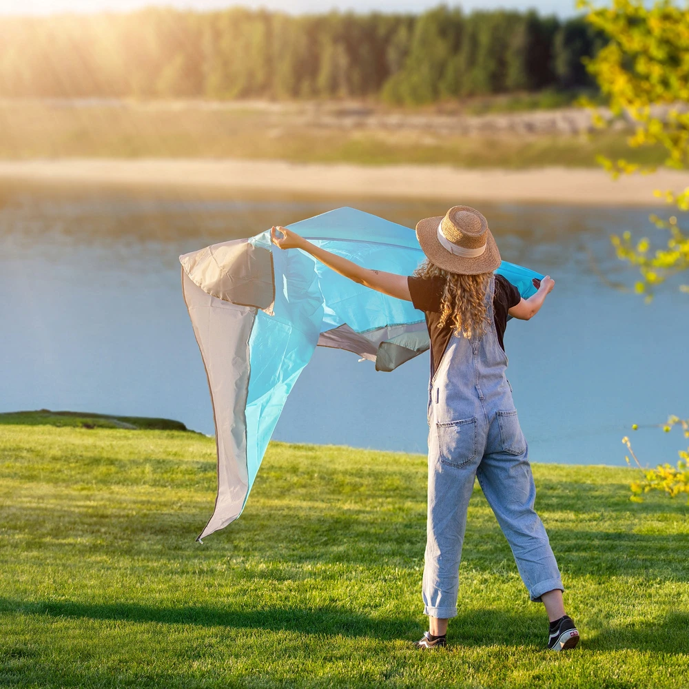 Kadax BEACH MAT PICNIC POCKET PAPLŪDŽIO ANTKLĖ 200x210 ATSPIRUS VANDENIUI + silkė