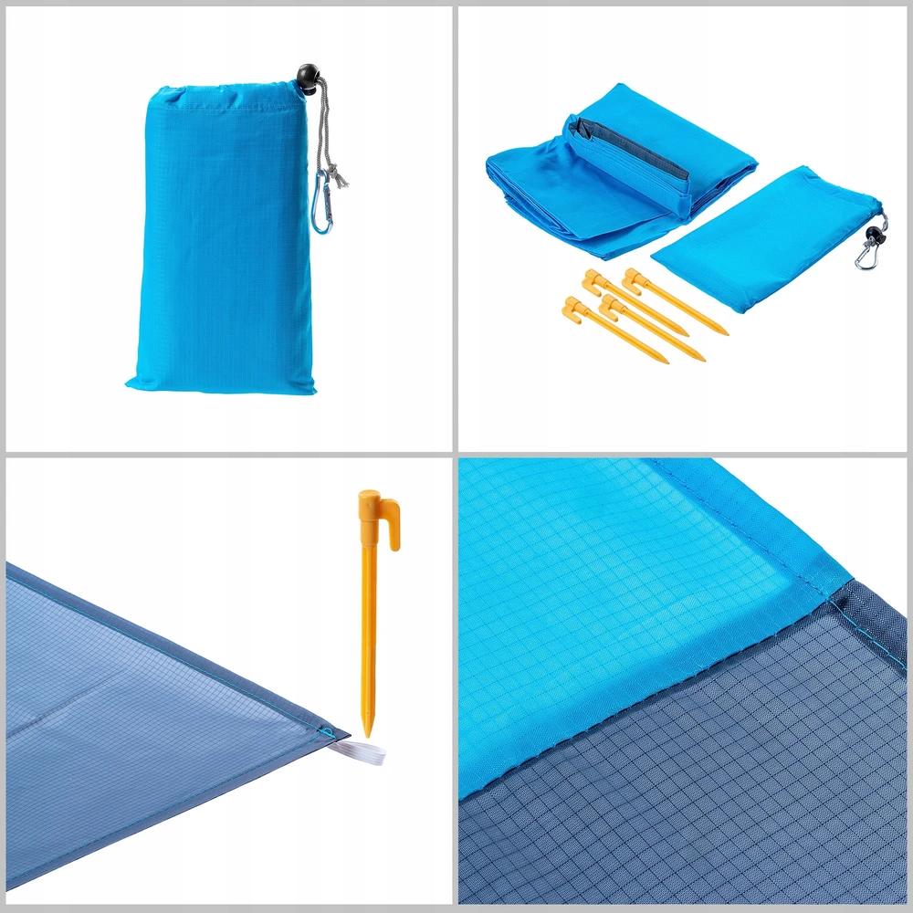 Kadax BEACH MAT PICNIC POCKET PAPLŪDŽIO ANTKLĖ 200x210 ATSPIRUS VANDENIUI + silkė