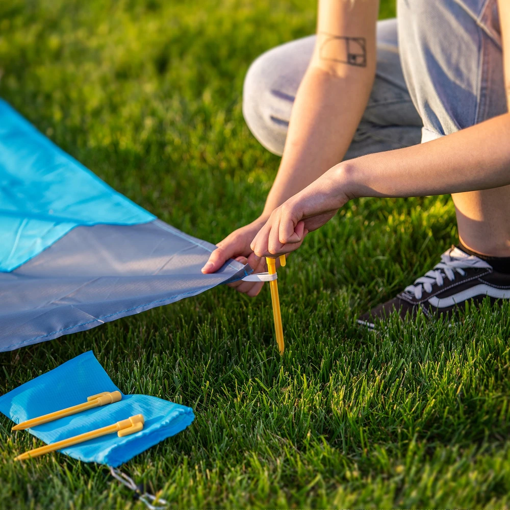 Kadax BEACH MAT PICNIC POCKET PAPLŪDŽIO ANTKLĖ 200x210 ATSPIRUS VANDENIUI + silkė
