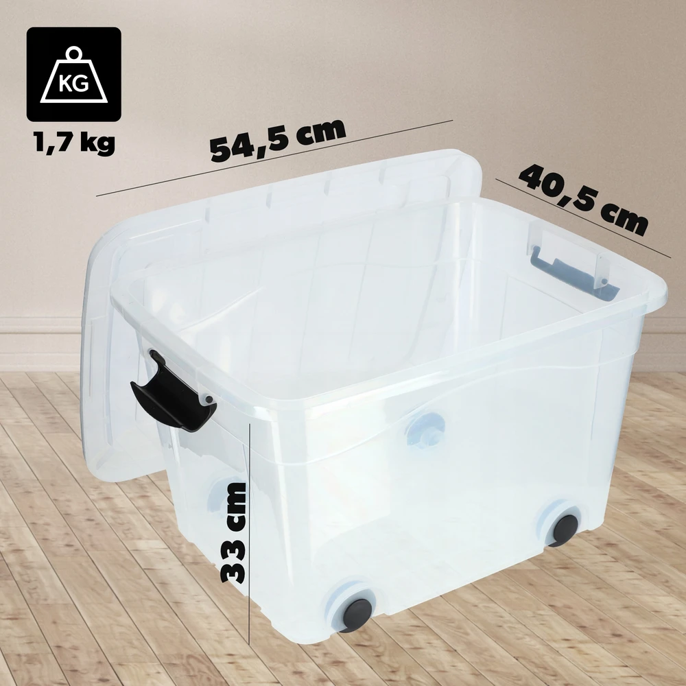 Kadax Daiktadėžė su ratukais, 40 l