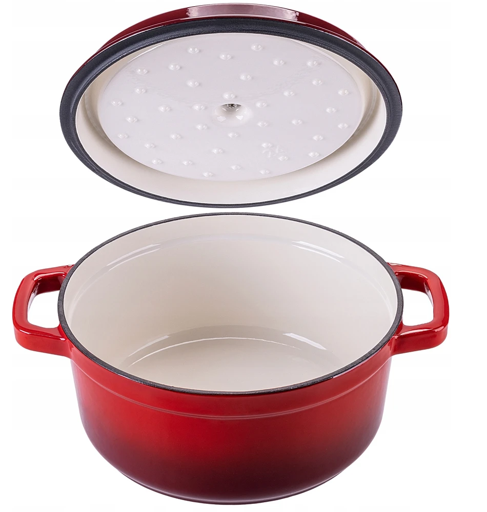 Kadax EMALINIS KETUS PUODAS 4,5 L SU DANGIU DUJINĖS DIDELIOS KROSTELĖS 23 cm