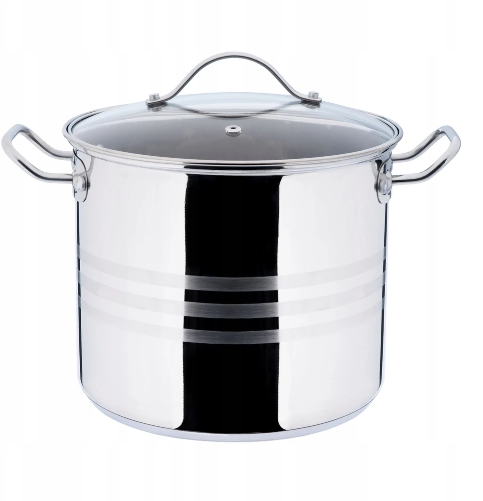 Kadax INDUKCINIS PUODAS, DUJINĖS, DIDELIS, NERŪDijančio plieno, 32 cm, 18 L, AUKŠTAS