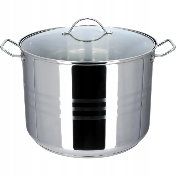 Kadax INDUKCINIS PUODAS, DUJINĖS, DIDELIS, NERŪDijančio plieno, 34 cm, 21 L, AUKŠTAS