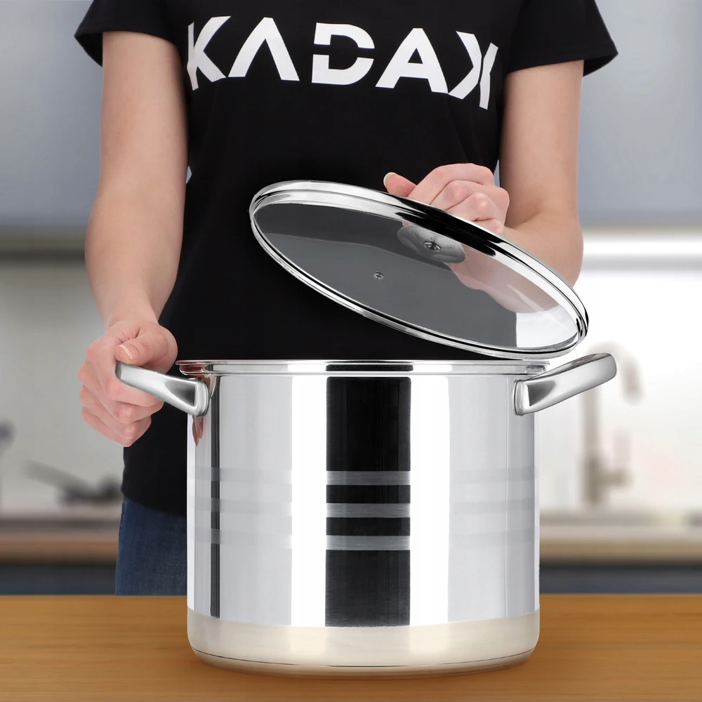 Kadax Puodas su dangteliu Indukcinis plienas 24 cm 9 L